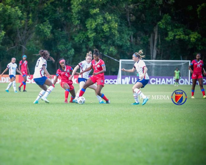 Supplantée (6-0) par les USA, l’équipe féminine d’Haïti rate la Coupe du Monde U20
